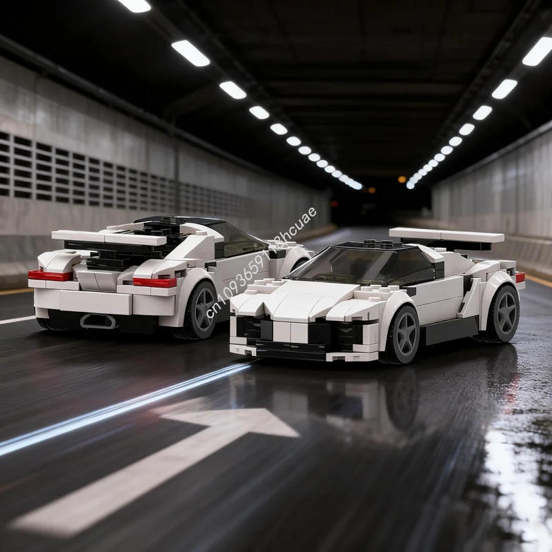 

228 шт. MOC Lamborghiniesed Aventador City Champions, модель здания, рождественский подарок, блоки, игрушка, конструкция, идея «сделай сам», кирпич для детей