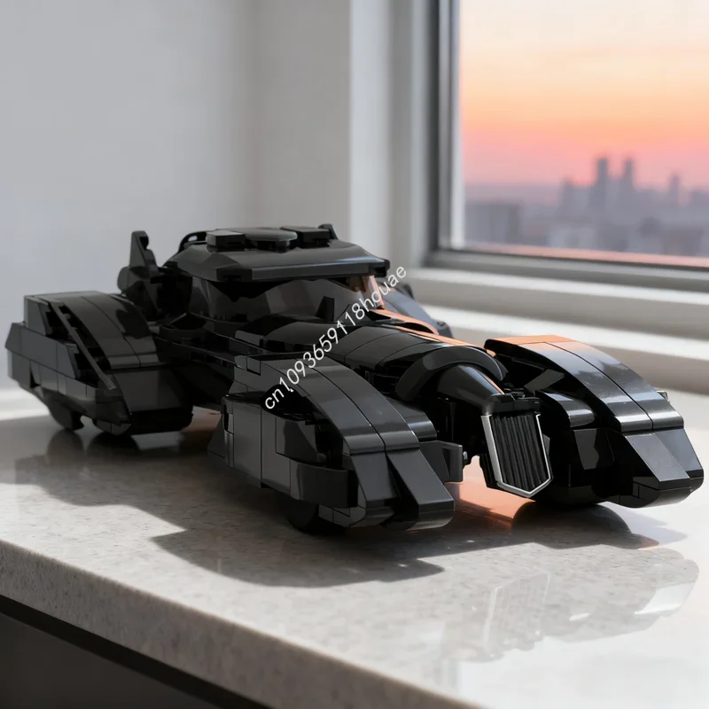 382pcs MOC Batmobile JUSTICE Alex Ross Model Building Blocks Toys Assemble DIY Idea Education Christmas Gift Brick Birthday