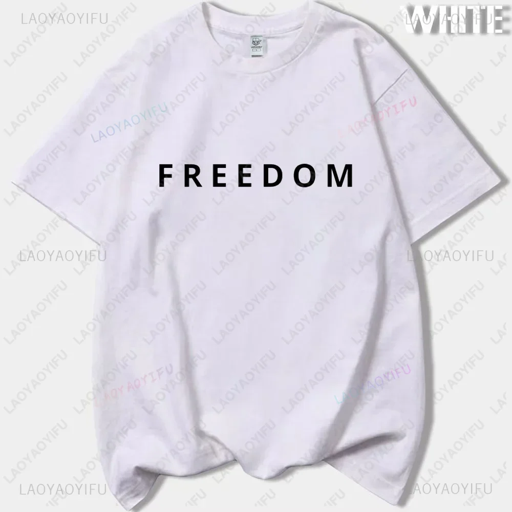 Freedom Streetwear T-shirt Charlie Kifk Rest in Peace 1993-2025 Printed Cotton Tees Fashion Casual Hipster O-neck Tops Tshirt