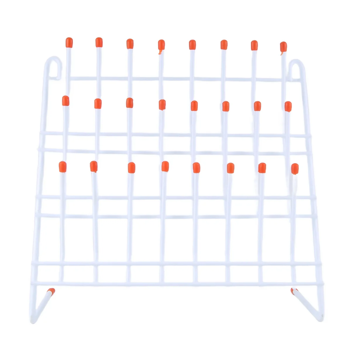 ABJG-Lab تجفيف الرف 24 أوتاد مختبر الأواني الزجاجية رف سلك الأواني الزجاجية تجفيف الرف جدار جبل/مختبر قائم بذاته