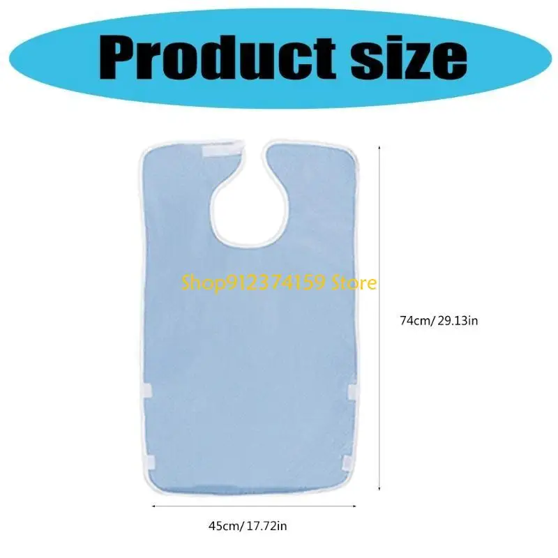 

G5AE Hemiplegic Bedridden Elderly Sleeping Saliva Towel Adult Saliva Towel Apron Bag