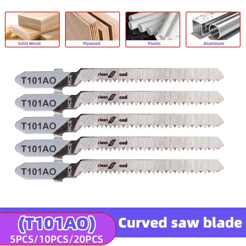 

5/10/20PCS Jigsaw Blades Wood Curve Cutter Saw Blade T101AO For Wood Metal Cutting Jig Saw Cutters Particle Board