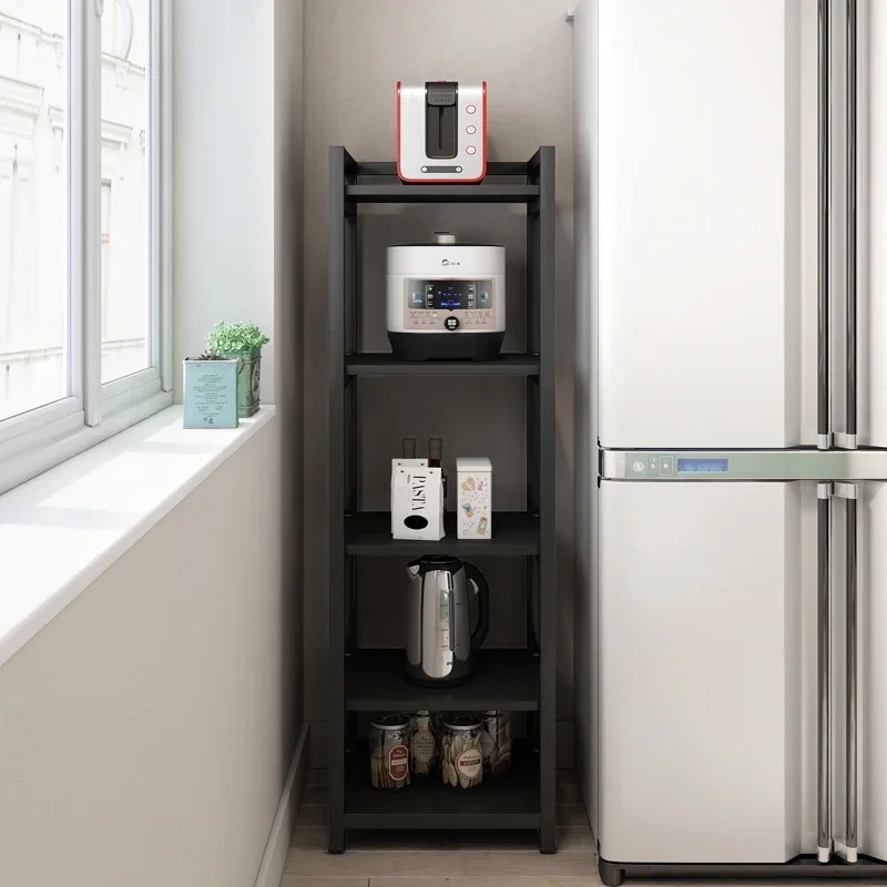 Storage Rack Small Kitchen Floor Ceiling Multi Layer Pot Shelf Gap Size