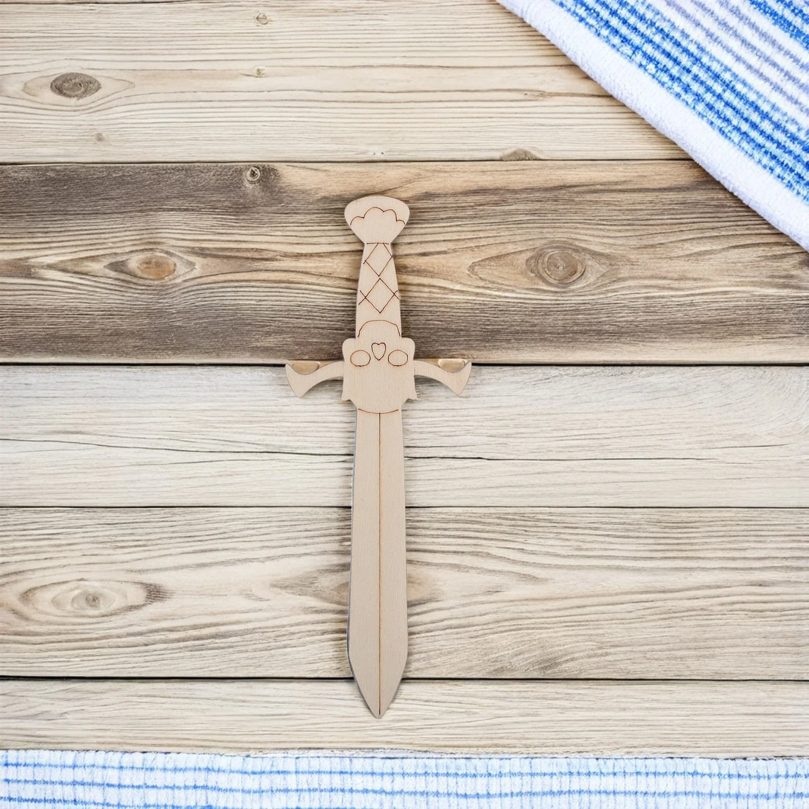 

20pcs Wooden Cutouts: Unfinished Wood Slices For Diy Pirate Crafts Paintable Kids Art Projects Craft Wood Shapes