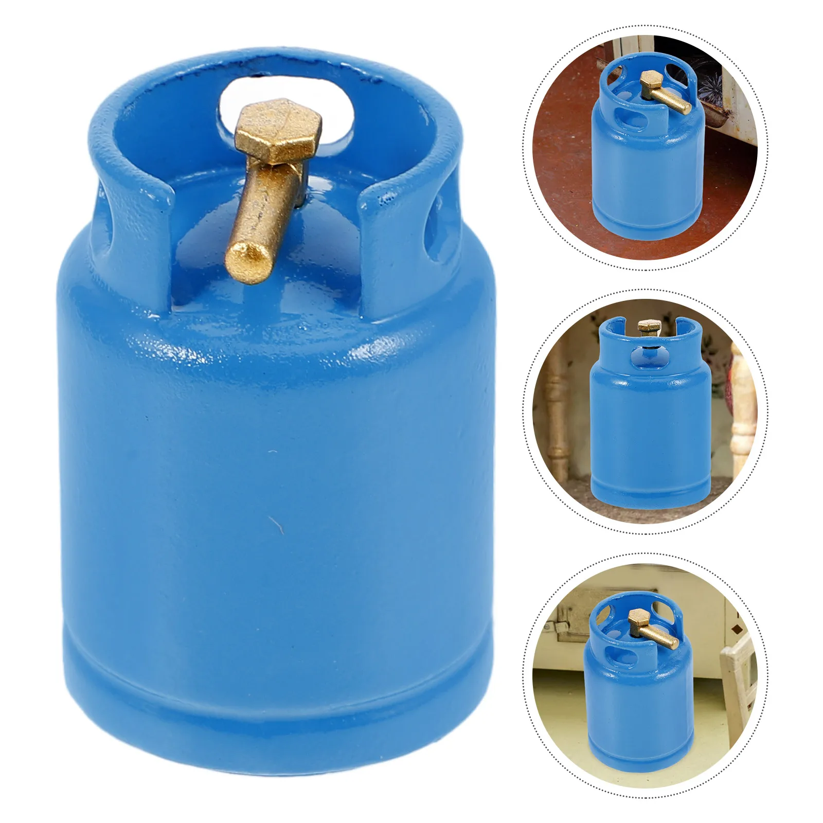 

Dollhouse Mini Gas Tank Simulated Metal Gas Tank Mini Kitchen Utensils Dollhouse Kitchenware Models Decor Furniture Accessories