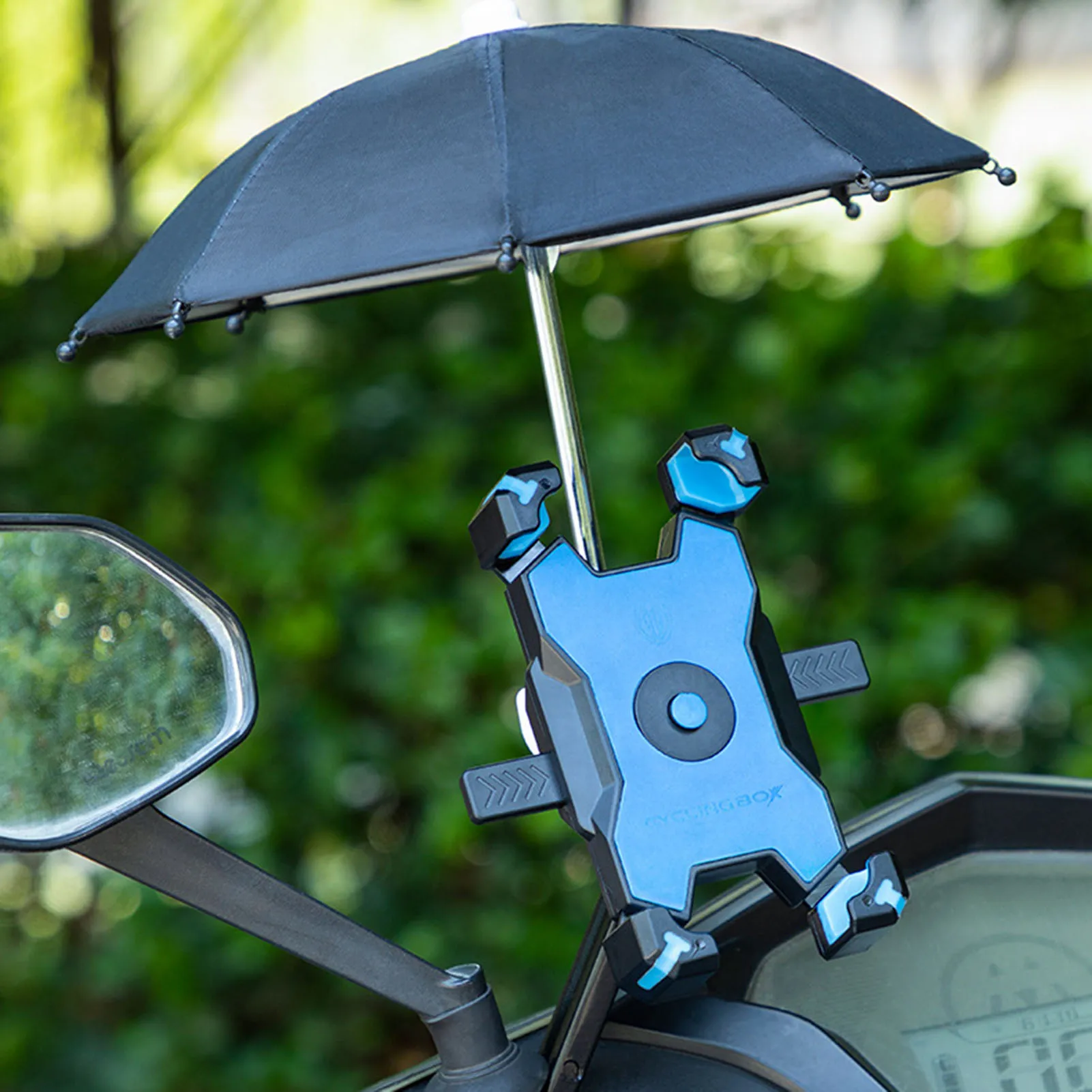 Adjustable Riding Phone Holder Umbrella 360° Rotation Adjustable Angle Holder for Takeaway Rider Safe Cycling