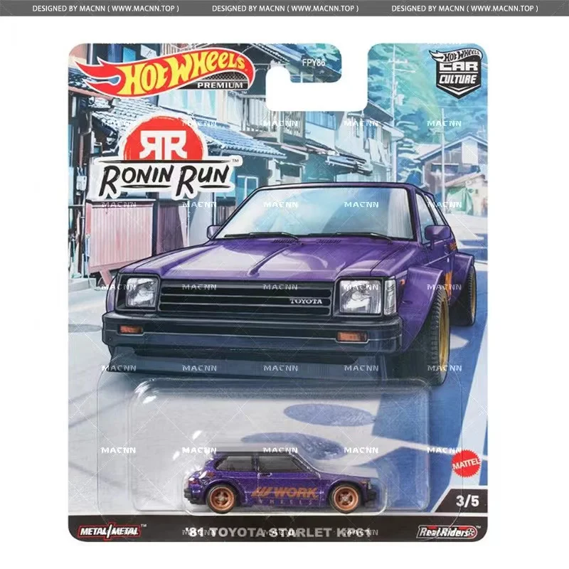 Hot Wheels Premium Car Culture Roin Run Diecast 1:64 Voiture Mazda Pandem Subaru Impreza, juguetes para niños, regalo para niños