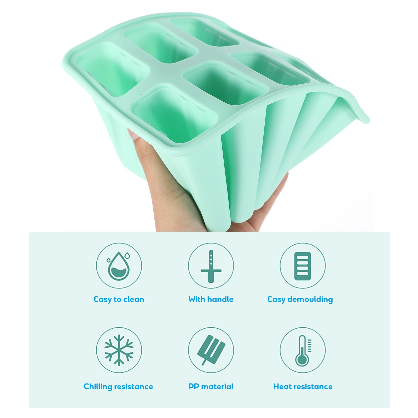 Cream Molds Silicone Ice Lolly Maker No Leak Reusable Food Grade Freezer Safe For Kids Ice Sucker Mold Yogurt Pudding