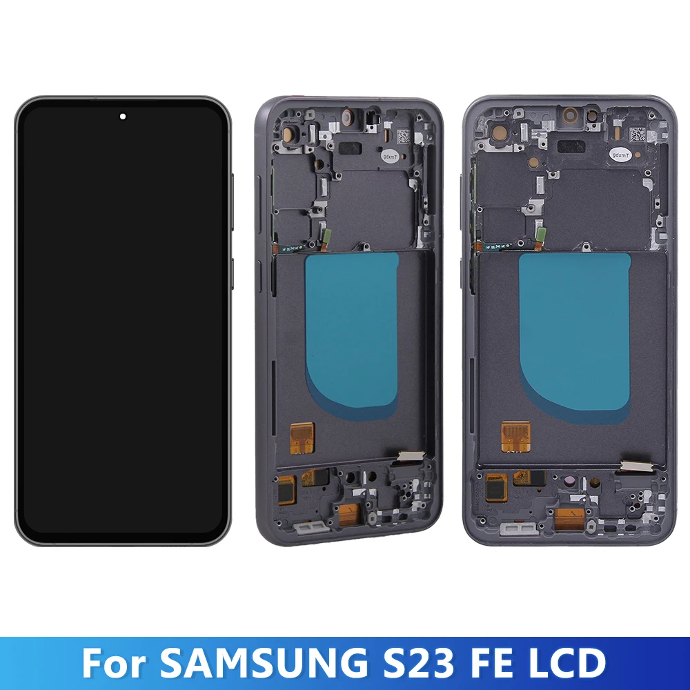 AMOLED For Samsung S23 FE LCD Display Touch Screen Digitizer for Samsung S23 Fe S711B,S711B/DS,SM-S711U1,SM-S711W LCD With Frame