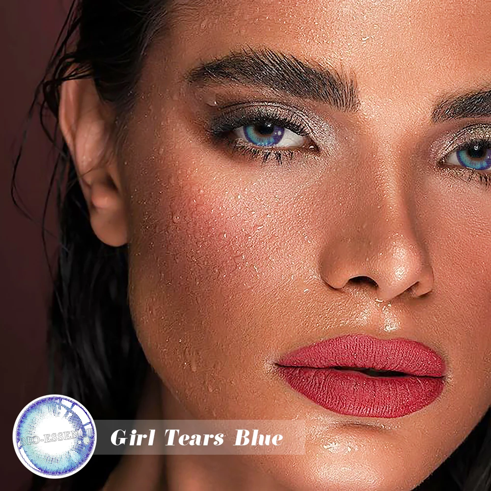 Bio-essence 1 Pair Graduated Colored Contact Lenses For Myopia Eyes Pupils Color Lens Eyes Contact Lens Free Shipping Offers