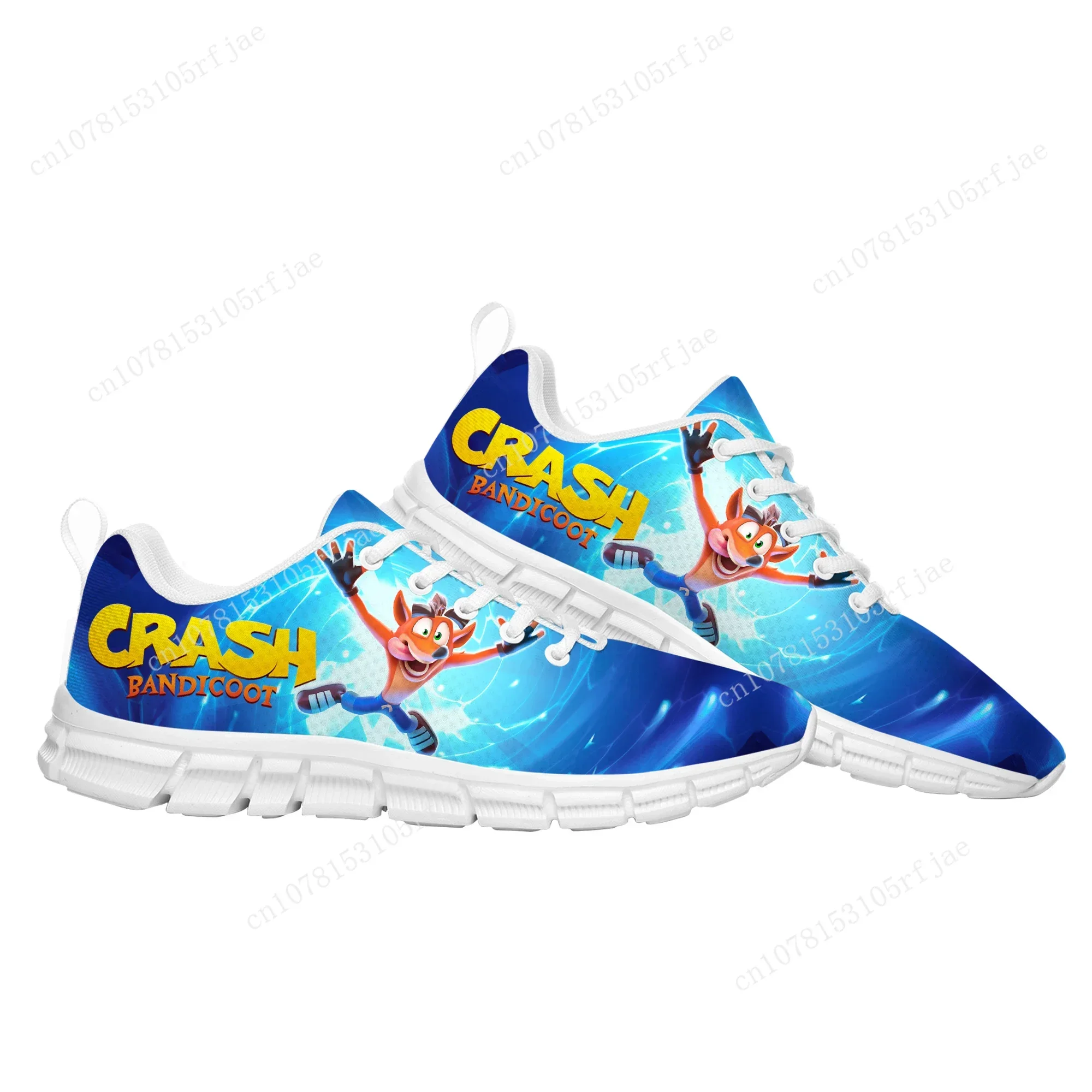 Crash Bandicoot Sports Custom Shoes High Quality Cartoon Game Men Women Teenager Children Sneaker Tailor Made Couple Built Shoes