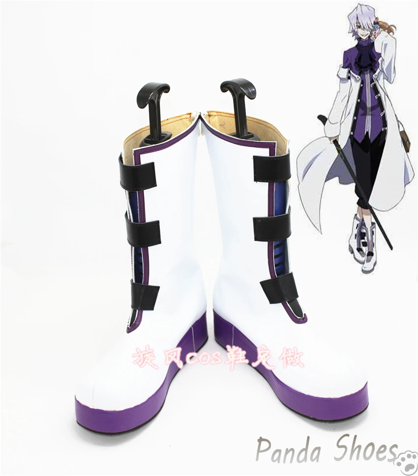 Anime Pandora Hearts Xerxes Break Cosplay Shoes Anime Cos Comic Cosplay Costume Prop Shoes for Con Halloween Party