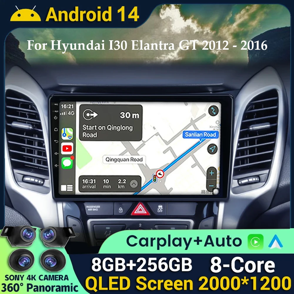 

Android 14 Carplay Car Radio For Hyundai i30 Grand Elantra Grant 2011 2012 2013 2014 2015 2016 2017 Multimidia Video Player Navi