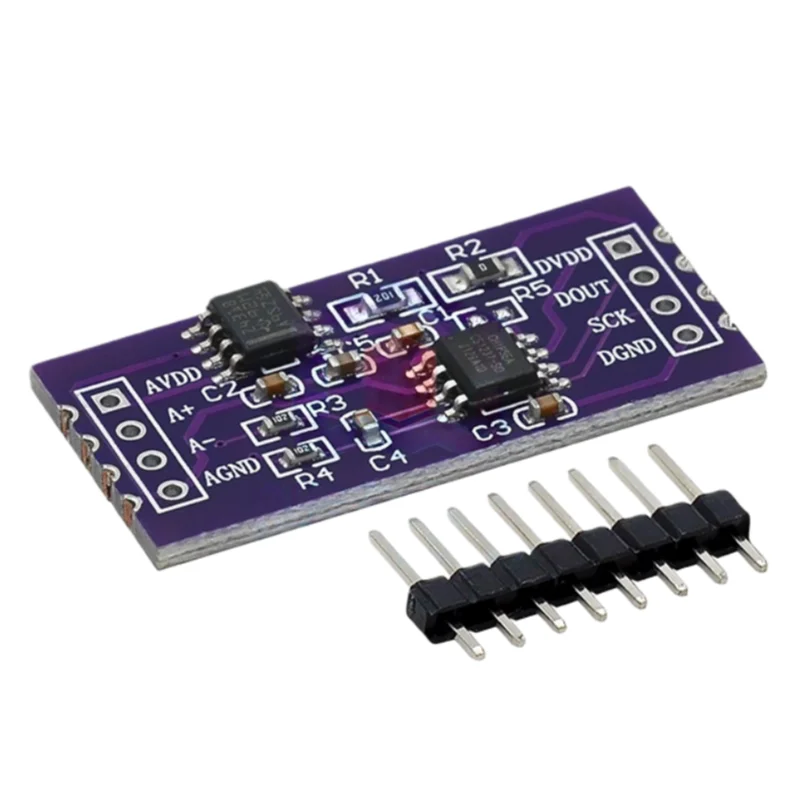 CS1237 24-Bit-ADC-Modul, ausgestattet mit einem externen On-Board-Referenzchip TL431, geeignet für Einkanal-Wägesensor a