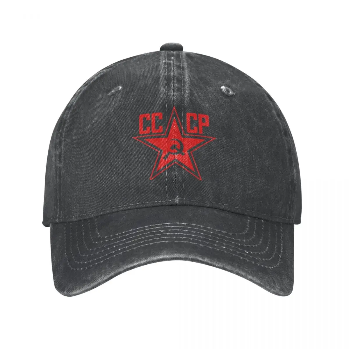 Russian Soviet Baseball Cap Red Star CCCP Running High Quality Washed Trucker Hat Men Women Cool Casual Washed Baseball Caps