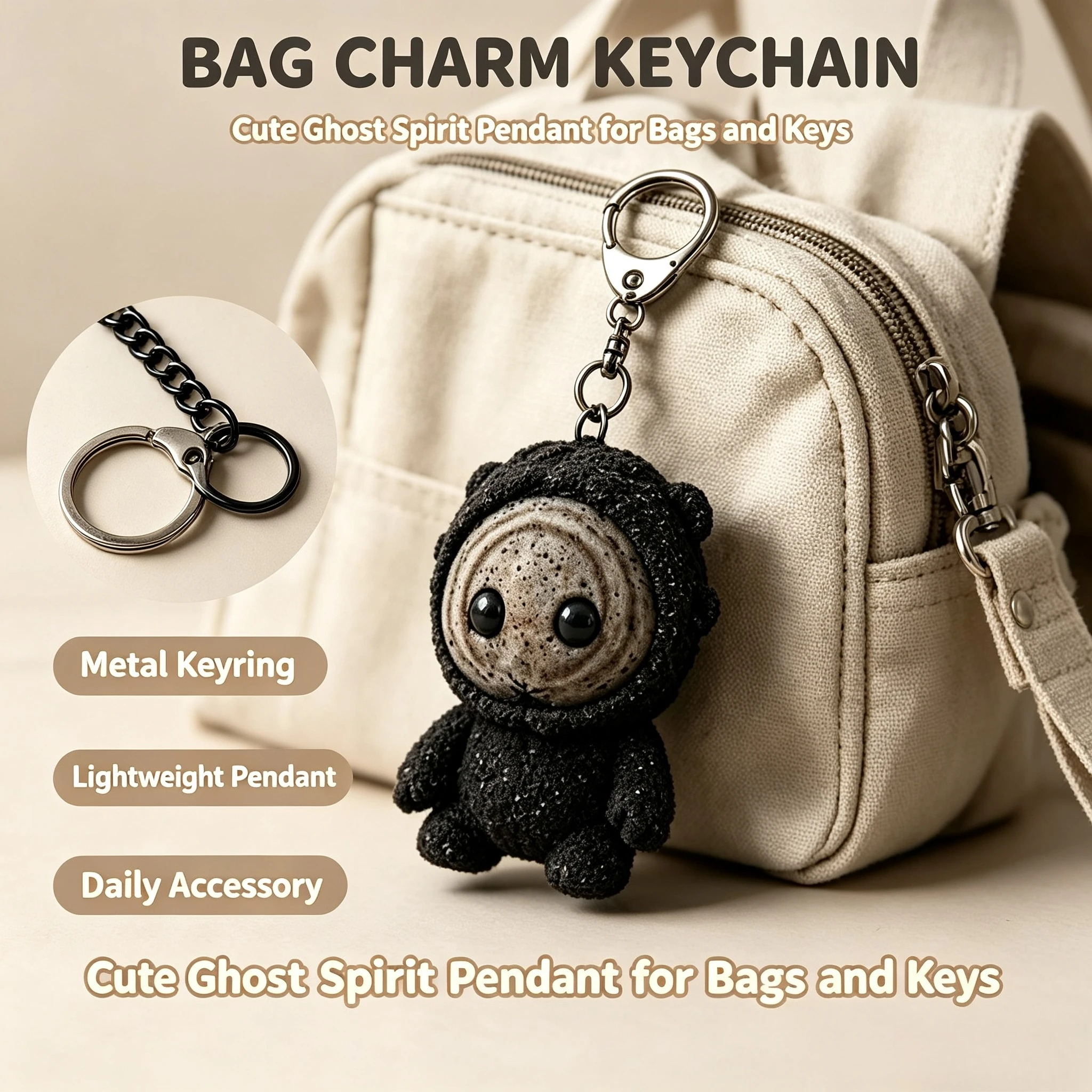 Korean Desk Setup - Korean Drama Cute Plush Doll Keychain