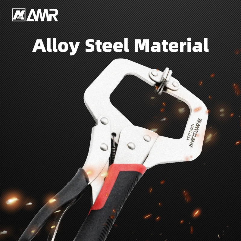 Multi-function Locking Clamp 11''  27cm Locking Vise Grip Welding Clamp C-clamp Sheet Steel Clamp Plier Woodworking Strong plier