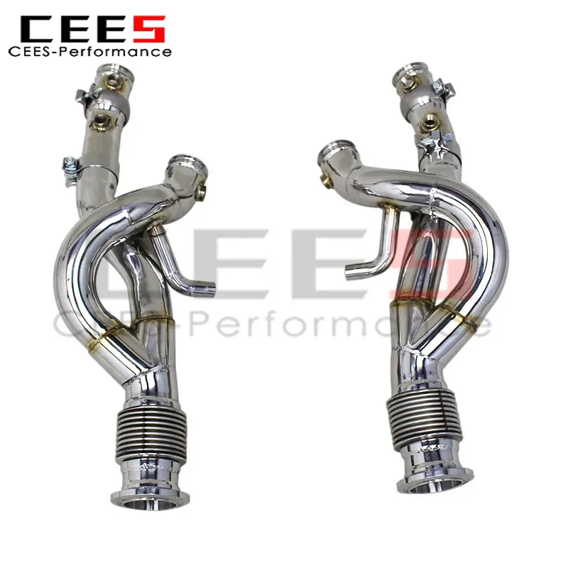 

cees SS304 Engine Exhaust Manifold for Lamborghini Revuelto 6.5L V12 2023-2025 Stainless Steel Free Flow Pipes Exhaust System
