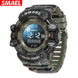 SMAEL 8050 New Men's Large Dial, Personalized Trendy Camouflage Style Sports Multi-Function Luminous