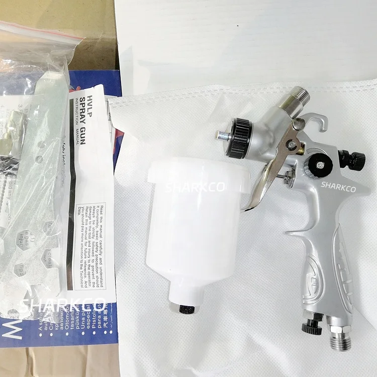 0.8mm HVLP 887 125ml Cup Mini Spray Paint Gun  H887 Automotive Detail Refinish air Pneumatic Car Auto Paint Painting Spray Gun