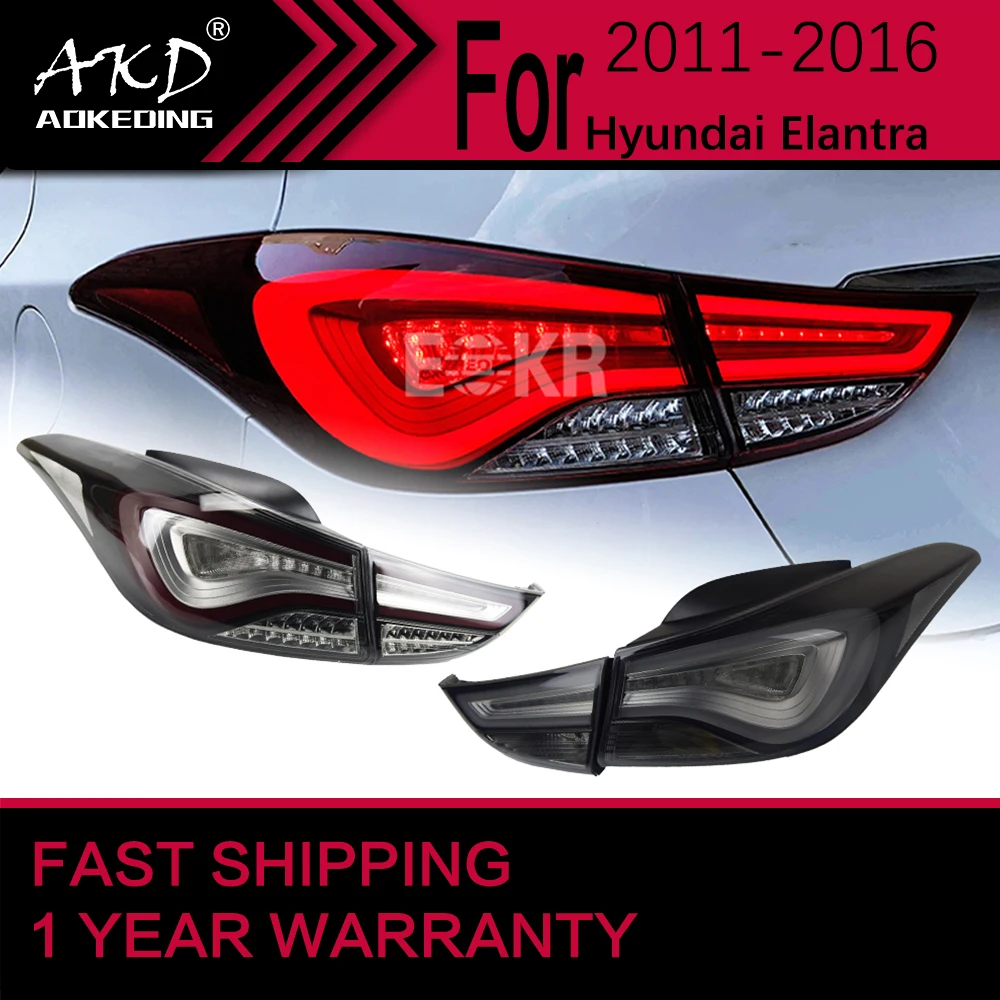 

Car Lights for Hyundai Elantra LED Tail Light 2011-2016 Elantra Rear Stop Lamp Brake Signal DRL Reverse Automotive Accessories