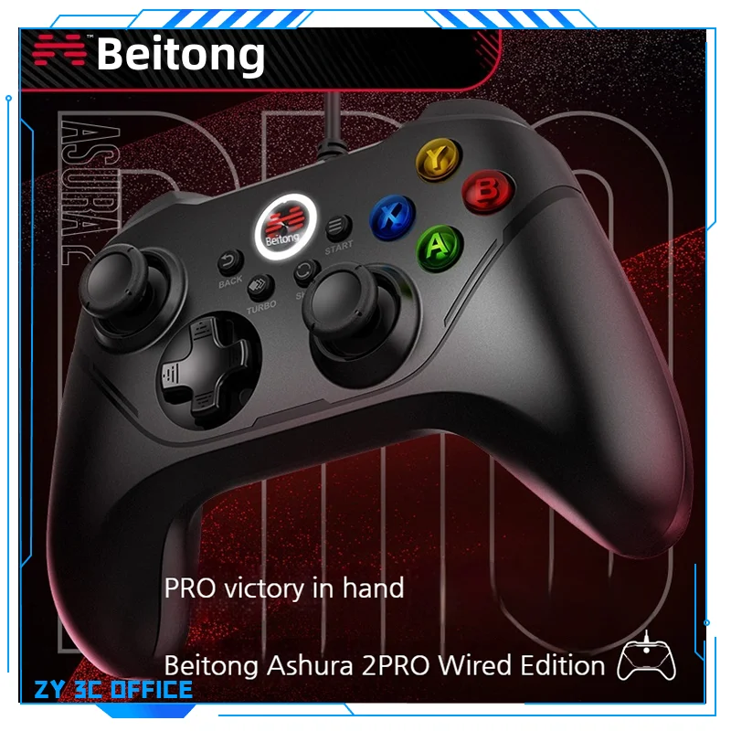 

Beitong Asura 2pro Wired Game Controller E-Sports Grade Hall Trigger Macro Programming Competitive Button Pc Steam Gamepad