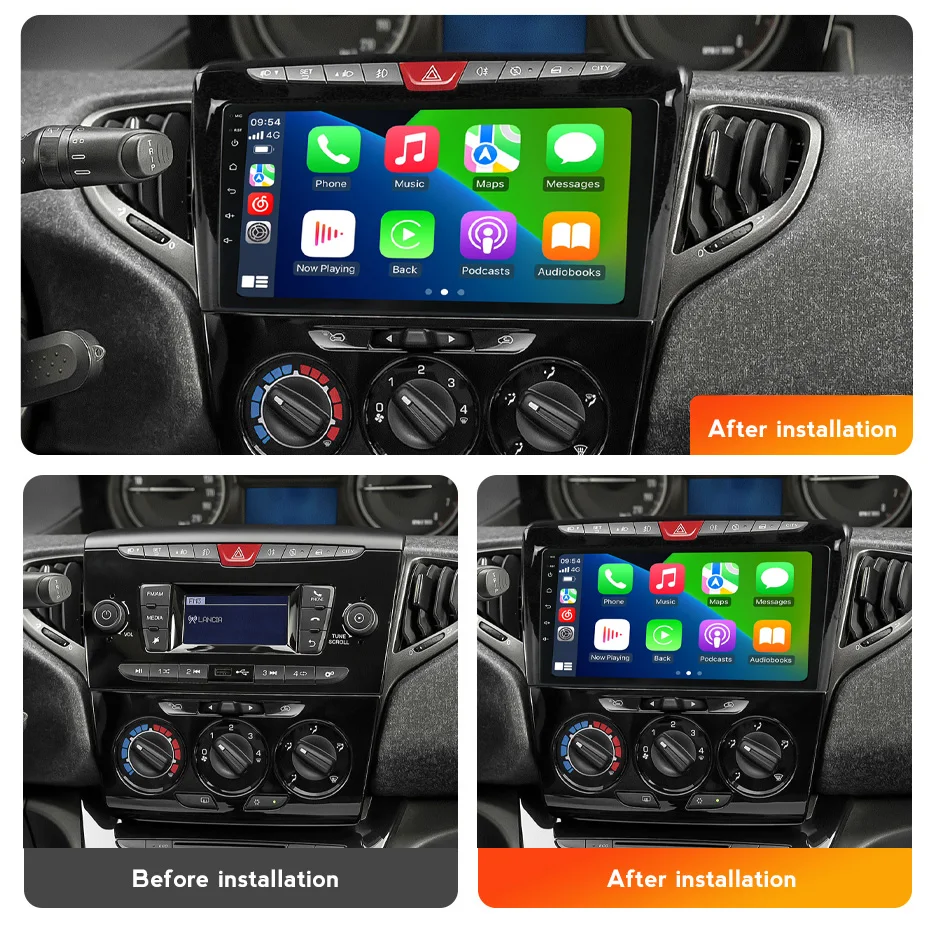 Car Play Android Auto IPS Screen Radio for Fiat Lancia Ypsilon 2012-2020 Multimedia Player 2Din Autoradio FM Stereo GPS Recorder