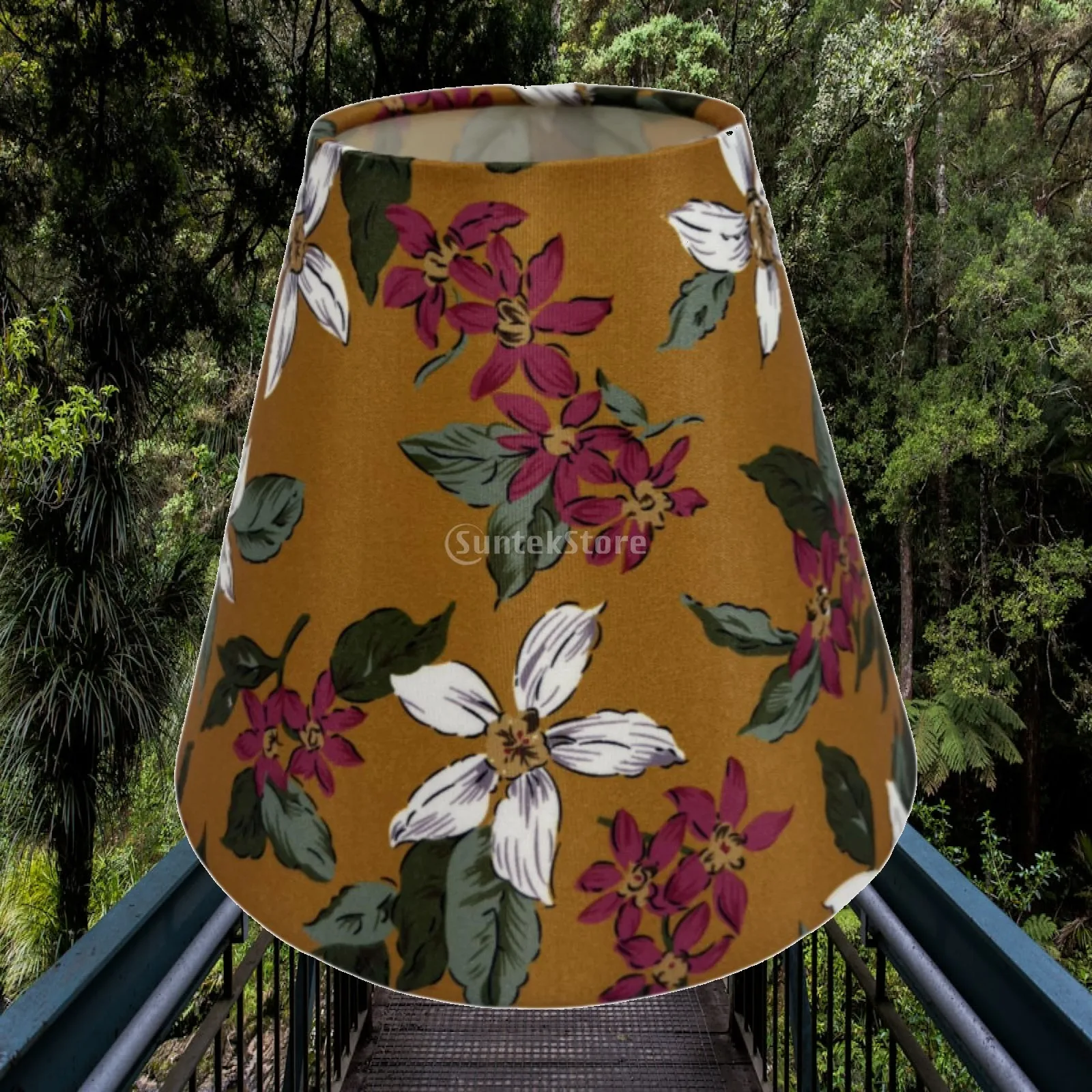 Floral Lampshade Housewarming Decorative Replacement for Study Hotel Bedside