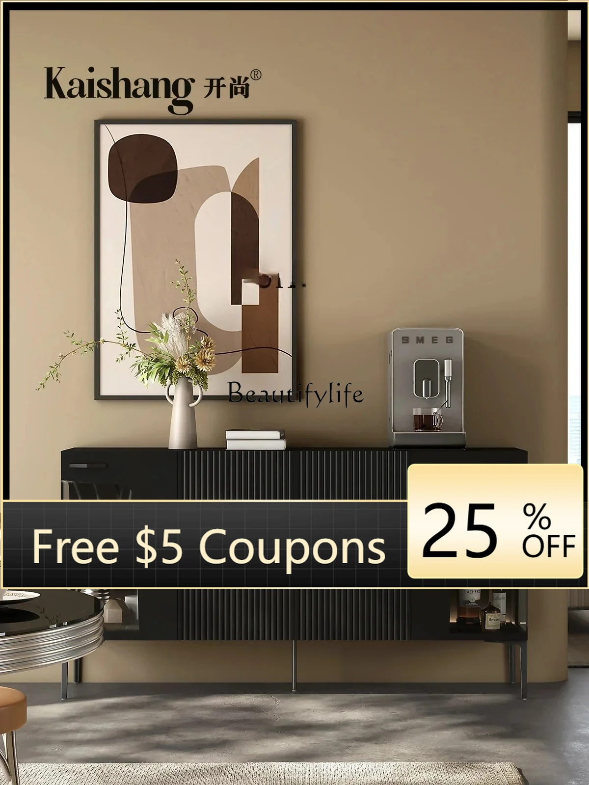 light luxury dining side entrance cabinet modern high-end living room locker large-capacity storage cabinet home decor