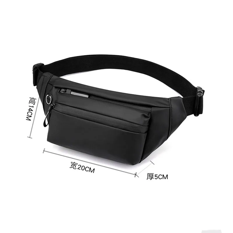 High Quality Waist Bag Outdoor Sports Casual Crossbody Bags Nylon Women's Men's Chest Bag Waterproof Trendy Commuter Fanny Pack