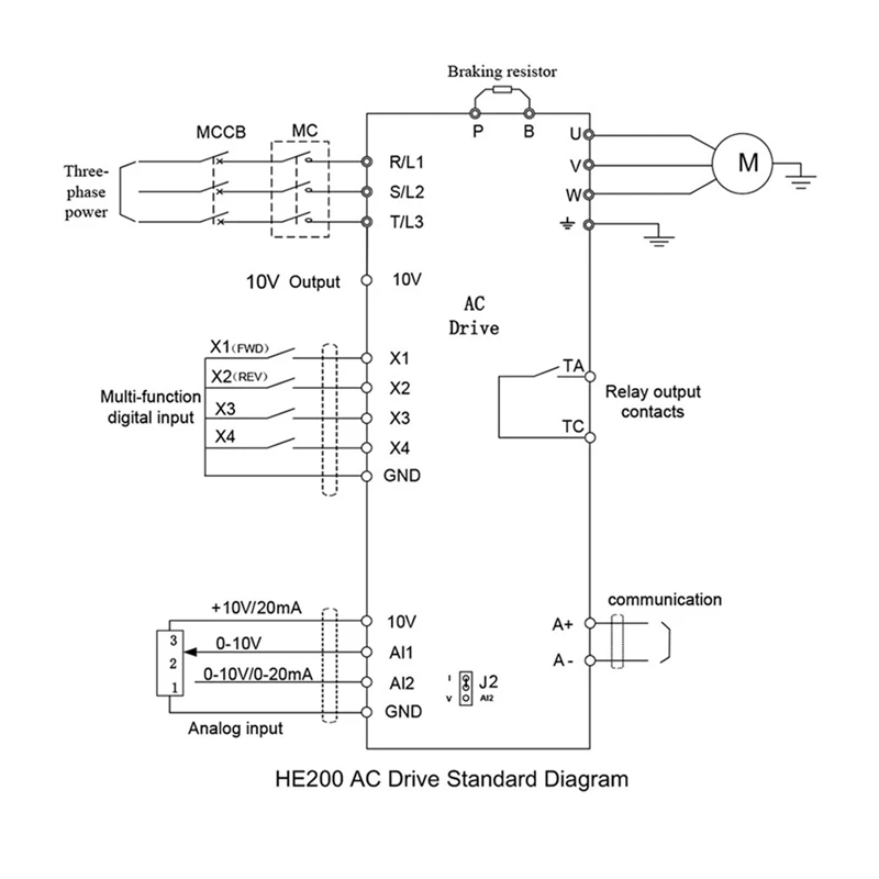 VFD Frequency Converter 220V To 380V Single Phase Input Three Phase Output Inverter 1.5KW Motor Speed Controller