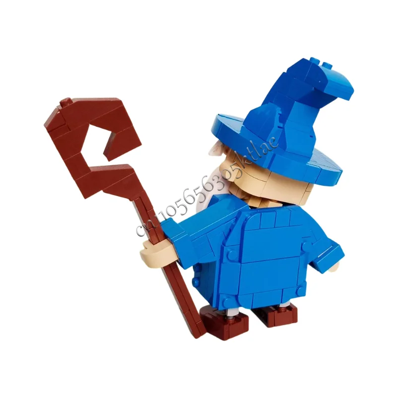 Hot Sale 261 Parts MOC Blue Series Dwarf Building Blocks Model For Kids Assembly Display Toy Festival exquisite birthday gifts