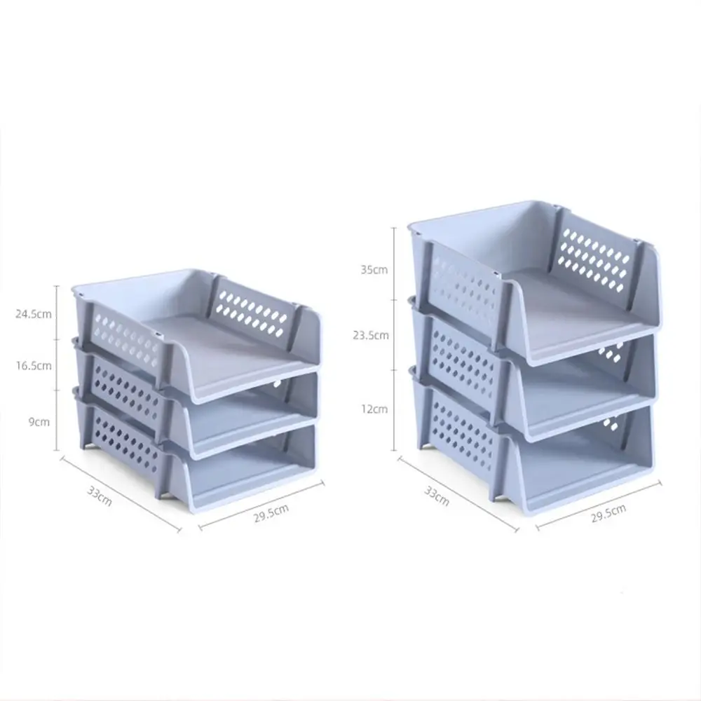 Imagem -06 - Multifuncional Desktop Organizer Empilhável File Rack Papers Rack a4 File Storage Tray Laminado Diversos Moda