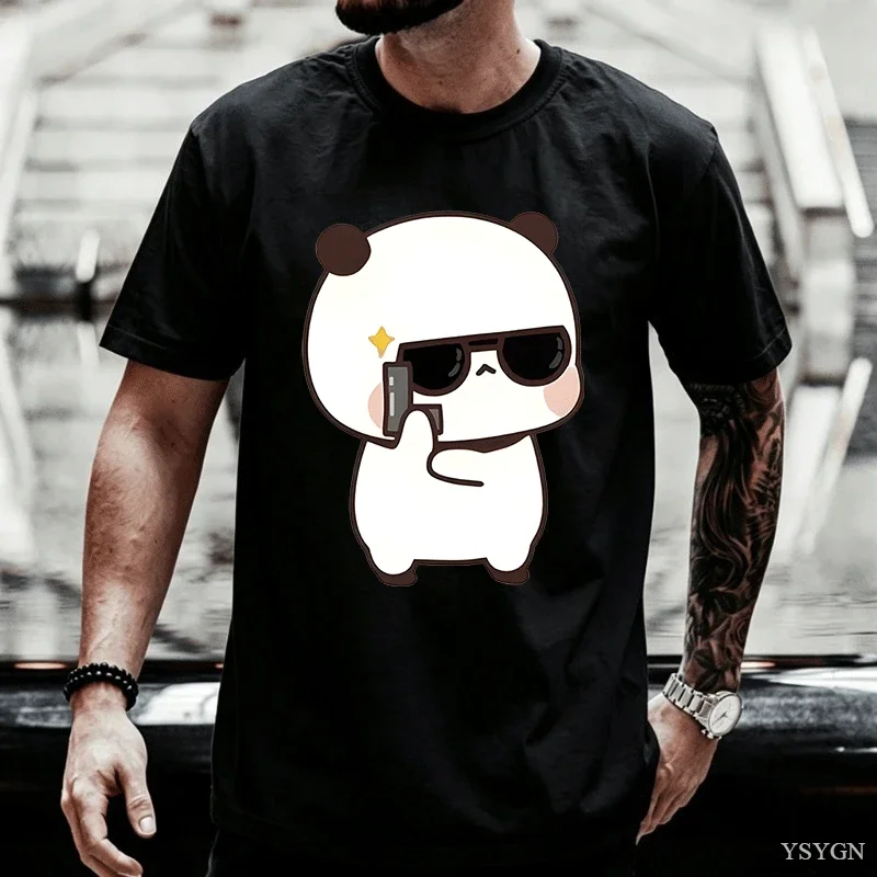 Bubu Dudu Couple Tshirt Bear Panda Are Spy Love Things Couple Do Tshirt Cute Matching Coton T-shirt Womgn Men Gift Valentines