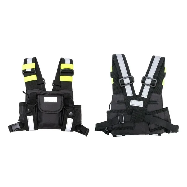 Shoulder Holster Two Way Radio Reflective Chest Harness Holder Bag Vest Rig Walkie Talkies Front Pack Pouch Case Drop Ship 6 Shoulder Holster Two Way Radio Reflective Chest Harness Holder Bag Vest Rig Walkie Talkies Front Pack Pouch Case Drop – view 6