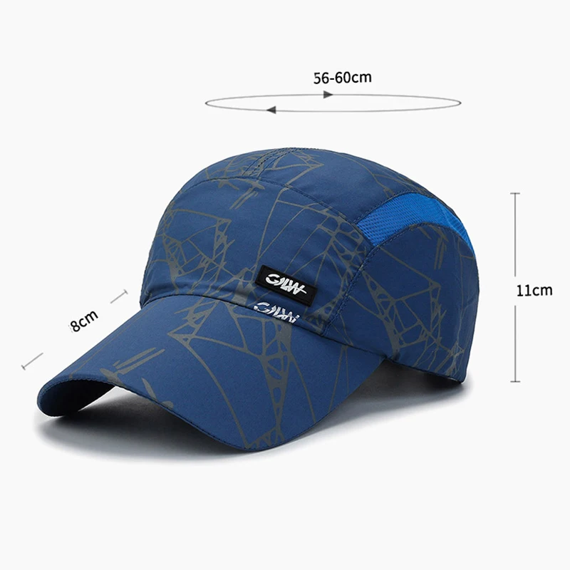 NIXHIT Summer Sunscreen Thin Breathable Quick Drying Men\'s Baseball Cap Outdoor Sports Travel Hiking Fishing Climbing Hat A283