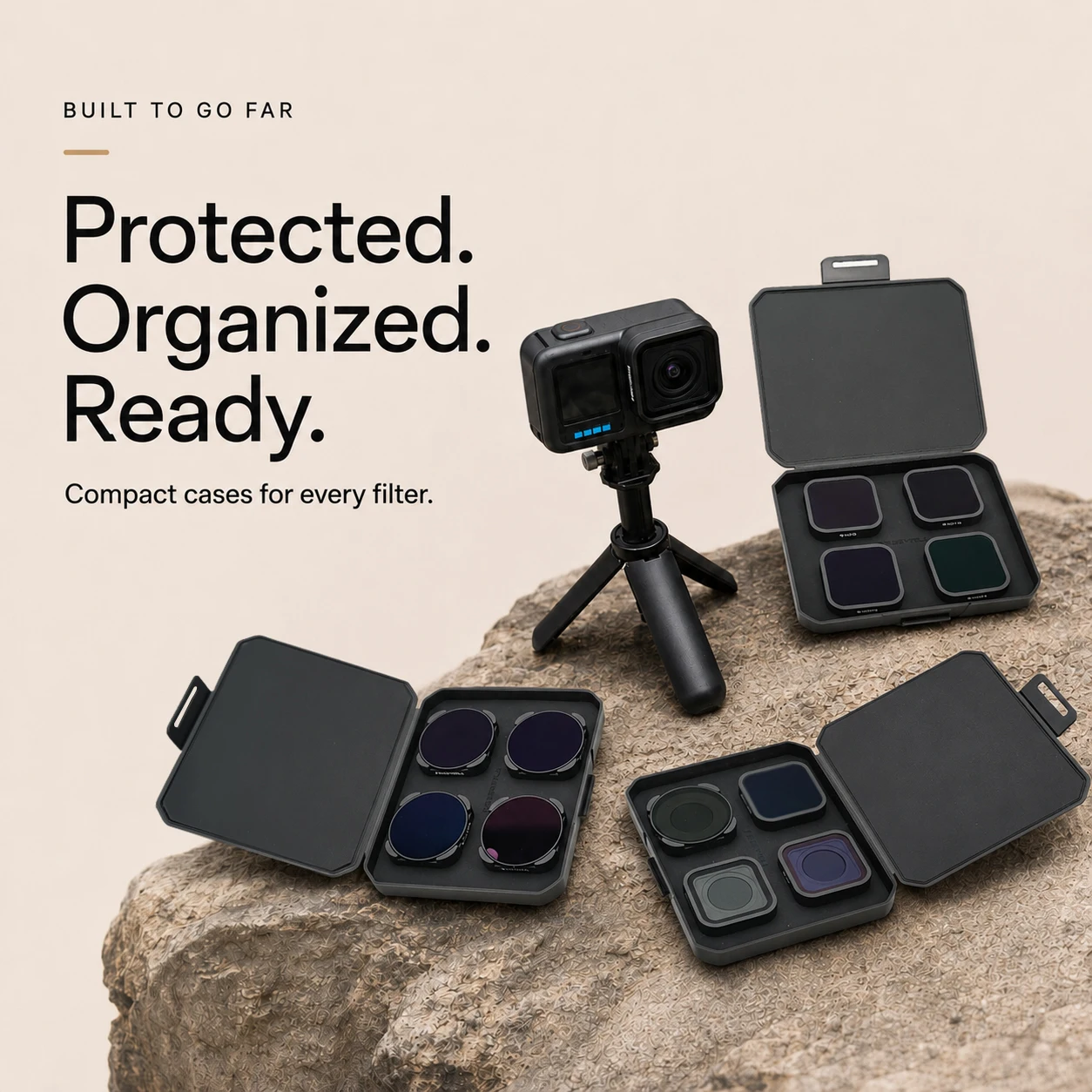 Freewell 4er-Filter-Set, ND, ND/PL, ND1000, CPL, LPR und Glow Mist 1/4 Filter für GoPro Mission 1 Pro / Mission 1 Kamera – Detail 9