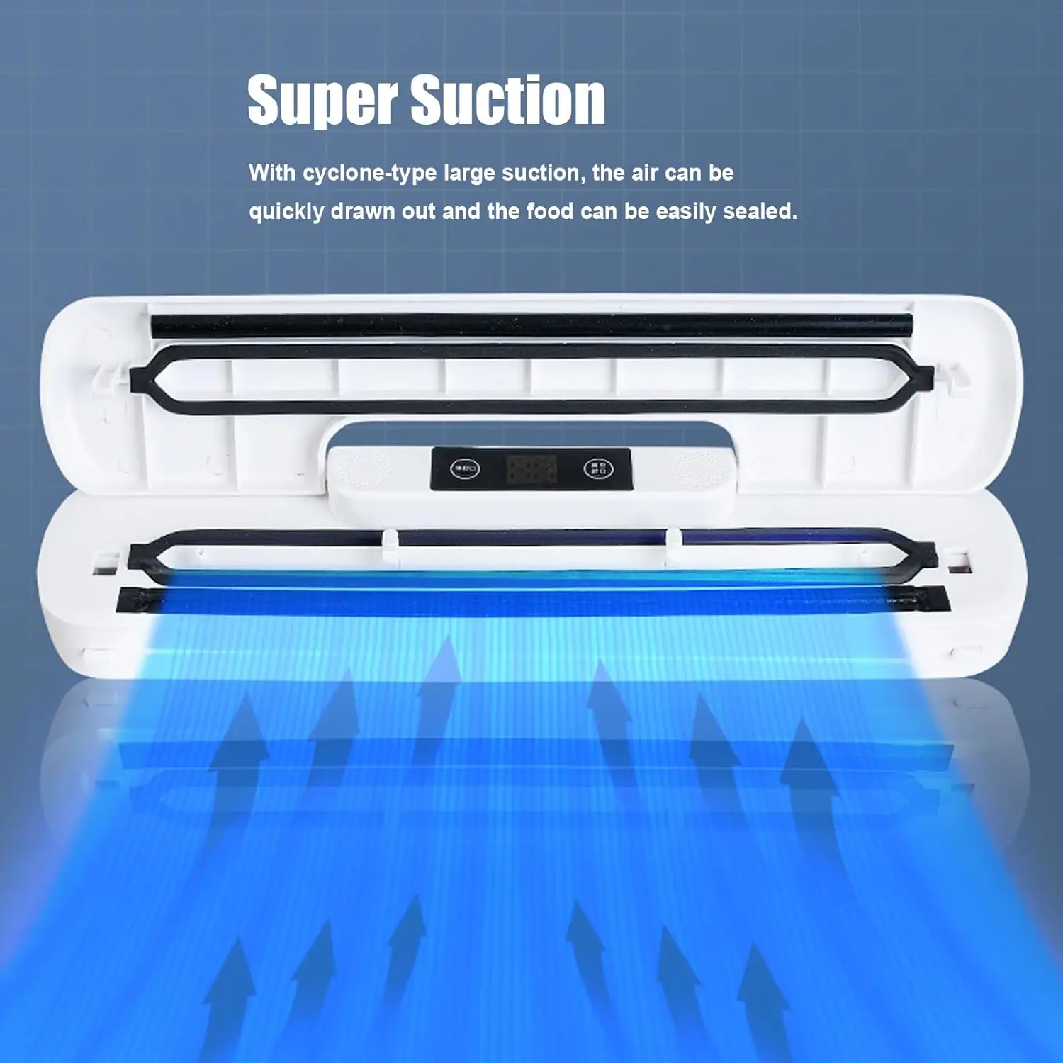 Vacuum Sealer Machine , Wet/Dry Automatic for Meat Saver & Preservation (White)