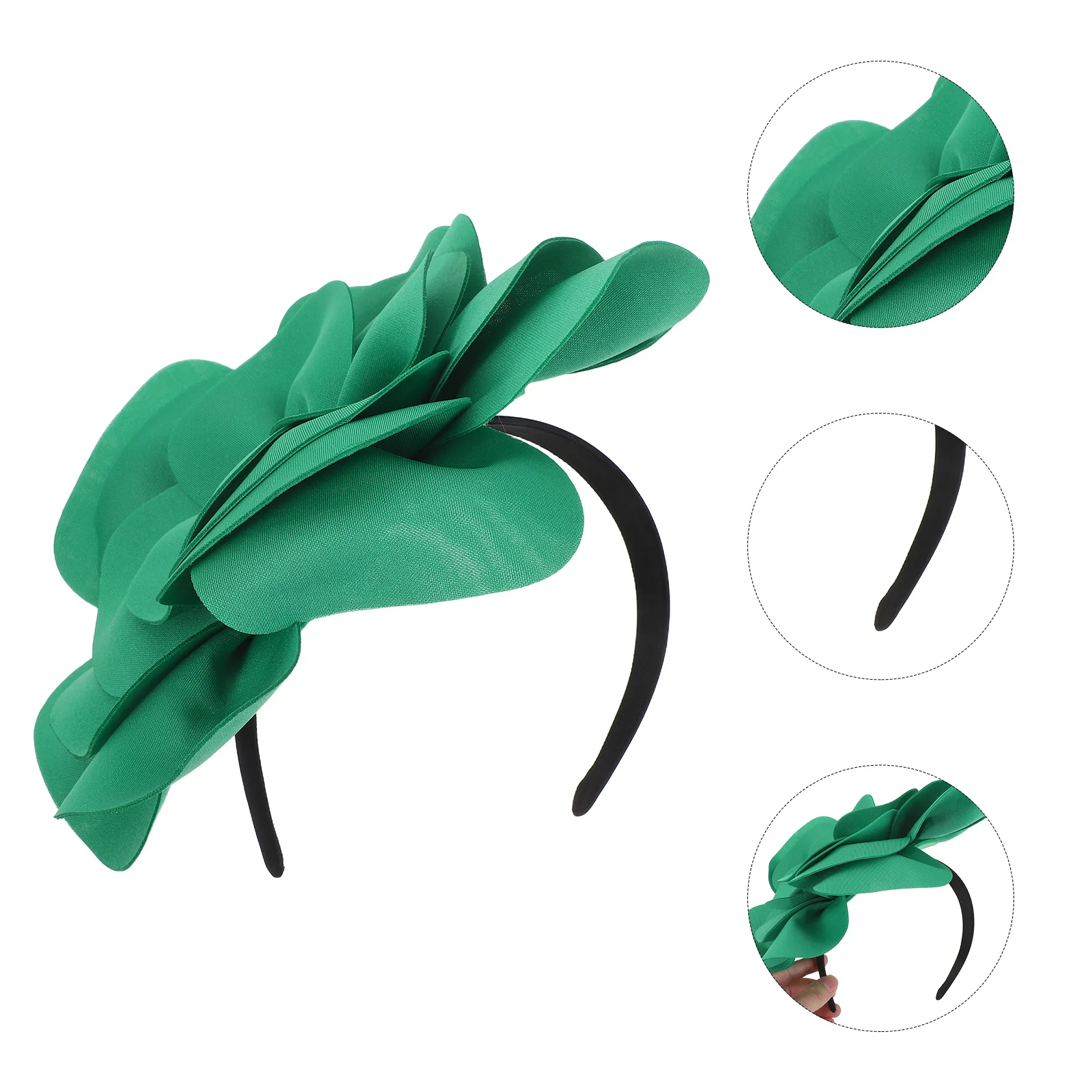 

Pearl Flower Headband For Women Bridal Fascinator Hair Accessory Vintage 1920S Flapper Party Hat Headwear For Wedding