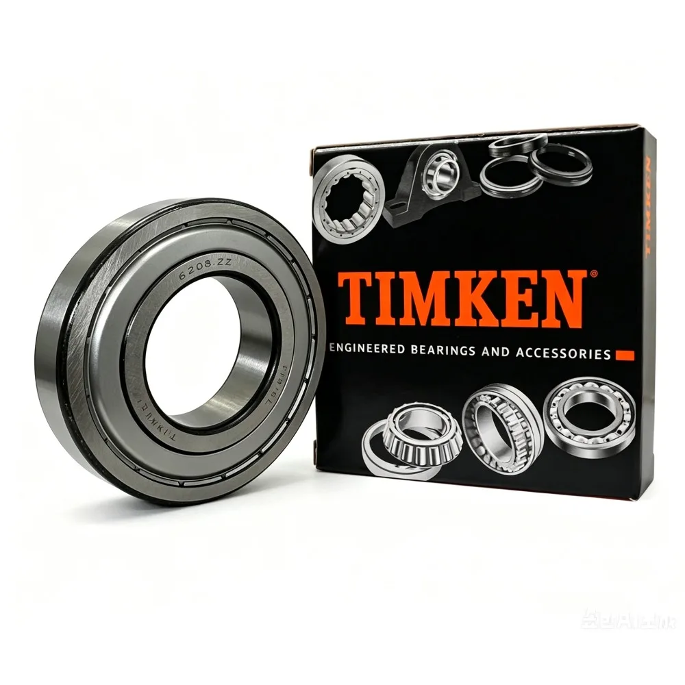 2PCS TIMKEN 6208-ZZ Bearing 40x80x18mm Double Metal Sealed Pre-Lubricated Dustproof Deep Groove Ball Bearing