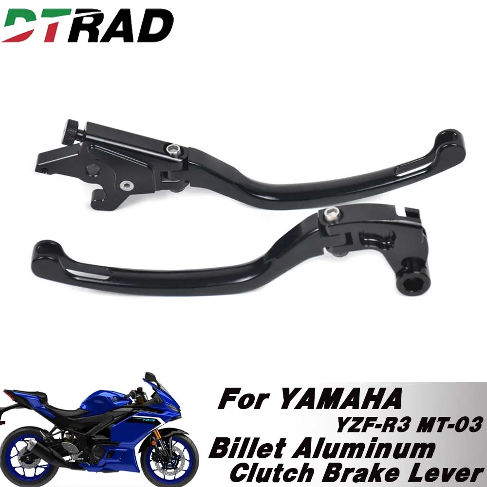 

For YAMAHA YZF-R3 2015-2025 MT-03 2018-2022 Motorcycle Adjustable Racing Brake Clutch Lever Folding Long/Short CNC Handles