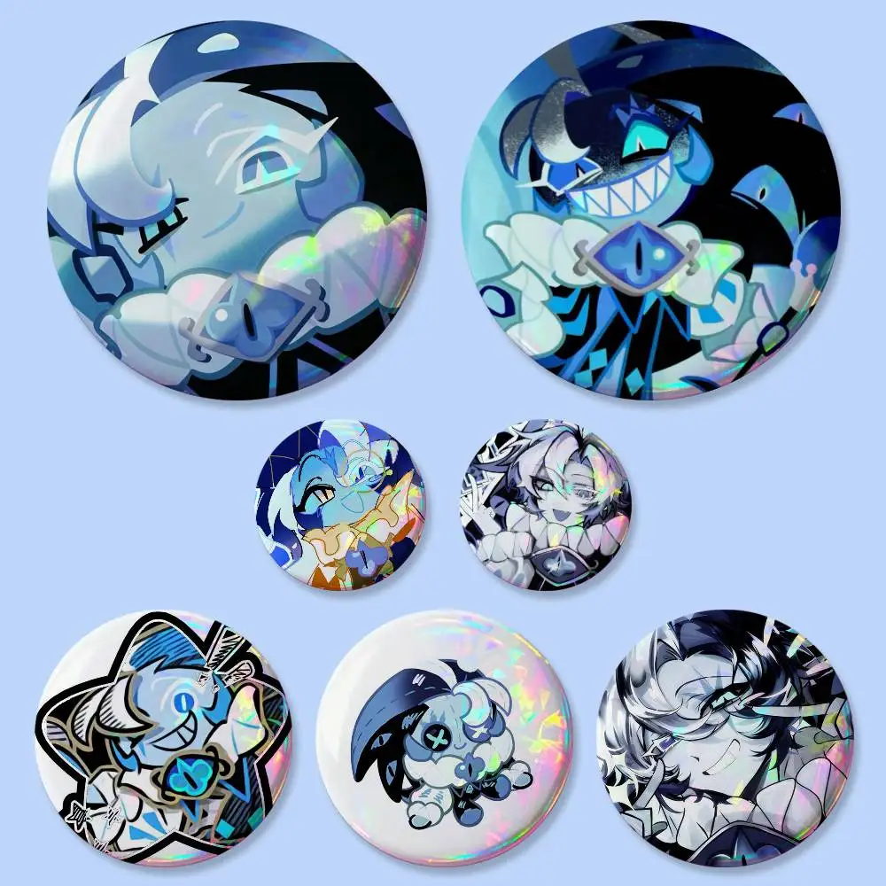 S-Shadow Milk C-Cookie Badges 25 32 44 58 75 Mm Round Cosplay Pin Bag Decor Fans Collect Friends Gifts Brooch Souvenir