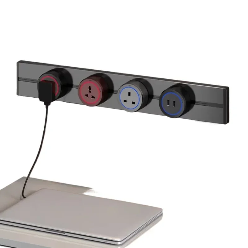 Multifunctional smart home smart plug socket guide rail socket power rail socket