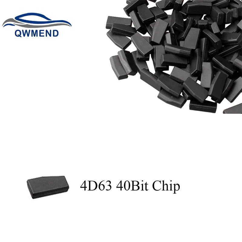 QWMEND-Chip transpondedor ID 63 4D63, Chip de 40 bits para Mazda, Ford, Chips de llave remota de coche, 1 unidad x 4D63