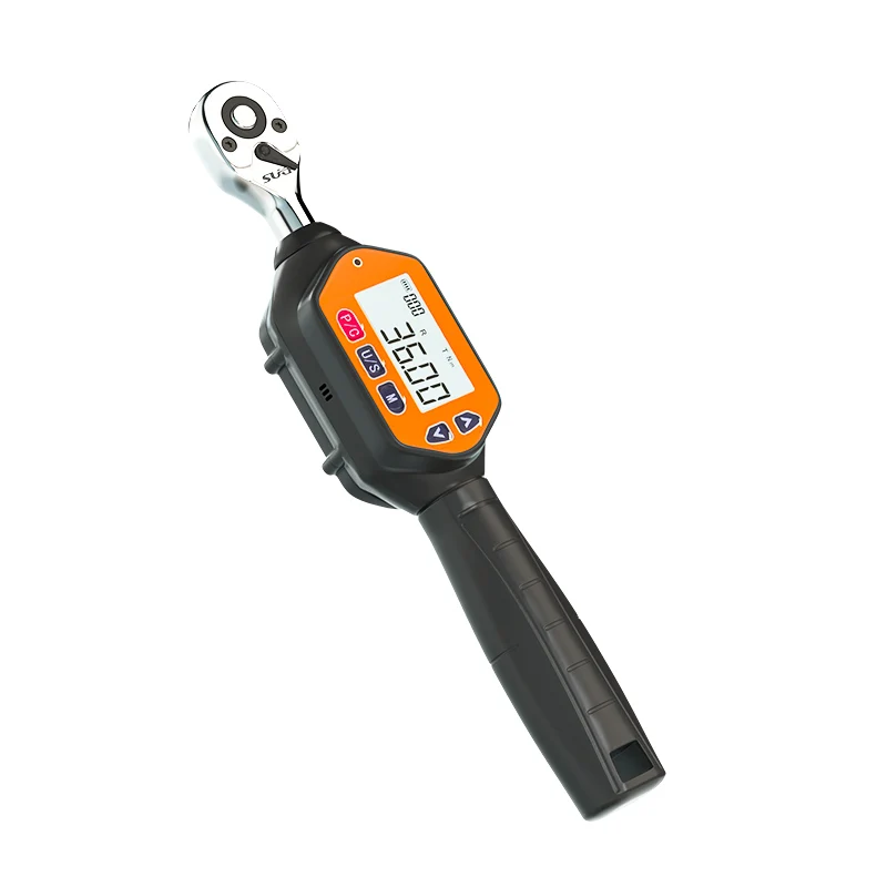 *'Sug 1/4,3/8,1/2 شاشة عرض ملونة وعرض عادي مفتاح محمول ثنائي الاتجاه رأس سقاطة مفتاح عزم دوران رقمي صغير