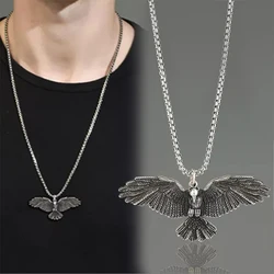 Crow Raven Eagle Men's and Women's Pendant Necklace Gift Fashion Simple Compact and Exquisite Jewelry