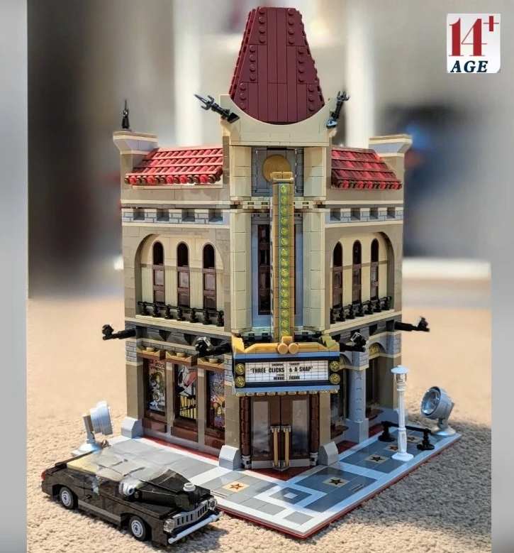 

2196Pcs Street View Palace Cinema Modular Model Bricks 10232 Building Blocks Constructor Creator Sets Adults Toys Birthday Gifts