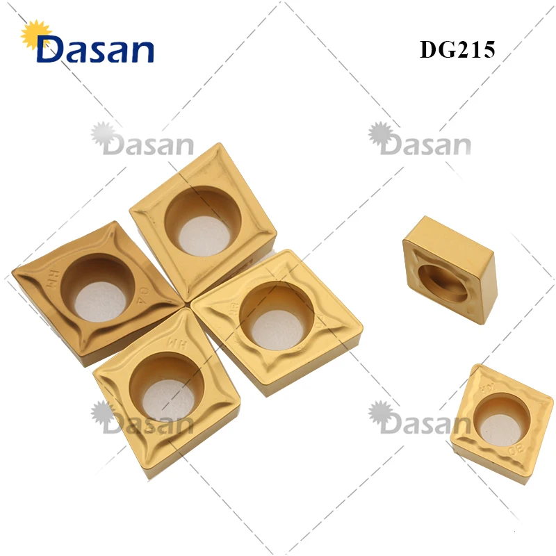 CCMT060204 HM CCMT09T304 53 CCMT120408 HR كربيد إدراج نوعية جيدة شفرة داسان DG215 آلة خرط تعمل بالتحكم الرقمي بواسطة الحاسوب القاطع تحول أداة للصلب