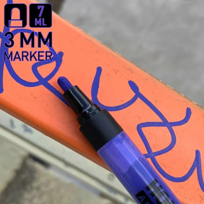 3/5/10MM DIY Graffiti Paint Pen Art Painting Highlighter Office Mark Signature Marker Oily Waterproof Non-erasable Paintbrush