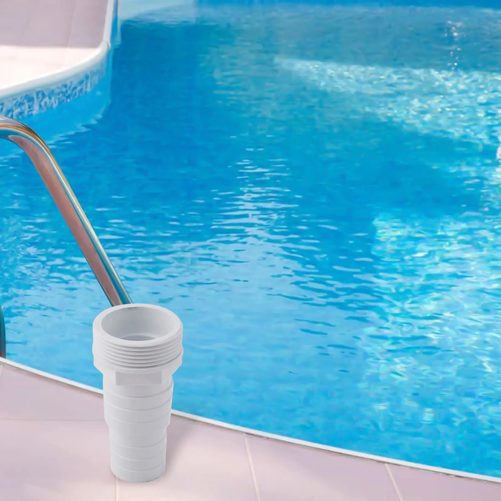 Sturdy 1 5 Inch Threaded Hose Nozzle for For swimming Pools Fits 32 38mm Hoses Designed for Efficient Water Flow Control